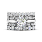 Load image into Gallery viewer, art-deco-5-stack-bridal-ring-set-in-FD-10121RO-NL-WG