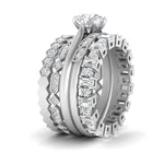 Load image into Gallery viewer, art-deco-5-stack-bridal-ring-set-in-FD-10121RO-NL-WG