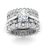 Load image into Gallery viewer, art-deco-5-stack-bridal-ring-set-in-FD-10121RO-NL-WG