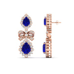 Load image into Gallery viewer, art-deco-chandelier-blue-sapphire-earring-in-rose-gold-FDEAR11494GSABL-NL-RG.jpg