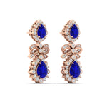 Load image into Gallery viewer, art-deco-chandelier-blue-sapphire-earring-in-rose-gold-FDEAR11494GSABL-NL-RG.jpg
