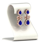 Load image into Gallery viewer, art-deco-chandelier-blue-sapphire-earring-in-rose-gold-FDEAR11494GSABL-NL-RG.jpg