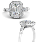 Load image into Gallery viewer, Art Deco Emerald Cut Engagement Ring