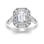 Load image into Gallery viewer, Art Deco Emerald Cut Engagement Ring