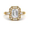 Load image into Gallery viewer, art-deco-emerald-cut-diamond-engagement-ring-in-yellow-gold-FD9760EMR-NL-YG