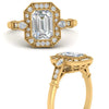 Load image into Gallery viewer, art-deco-emerald-cut-diamond-engagement-ring-in-yellow-gold-FD9760EMRANGLE3-NL-YG