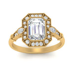 Load image into Gallery viewer, Art Deco Emerald Cut Engagement Ring
