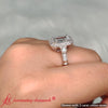 Load image into Gallery viewer, art-deco-emerald-cut-lab-engagement-ring-in-14k-white-gold-fdenr9760-4