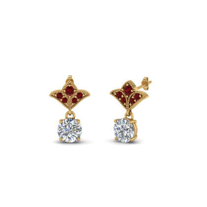 art-deco-inspired-round-drop-earring-in-14K-yellow-gold-FDEAR8425-0.25CT-NL-YG