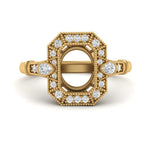 Load image into Gallery viewer, art-deco-semi-mount-diamond-engagement-ring-in-yellow-gold-FD9760SMR-NL-YG