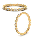 Load image into Gallery viewer, art-deco-thin-stacking-diamond-eternity-band-in-yellow-gold-FDEWB2139ANGLE3-NL-YG.jpg