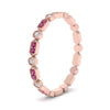Load image into Gallery viewer, art-deco-thin-stacking-diamond-eternity-band-with-pink-sapphire-in-rose-gold-FDEWB2139GSADRPIANGLE3-NL-RG.jpg