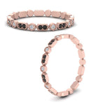 Load image into Gallery viewer, art-deco-thin-stacking-eternity-band-with-black-diamond-in-rose-gold-FDEWB2139GBLACKANGLE3-NL-RG.jpg