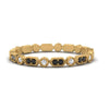 Load image into Gallery viewer, art-deco-thin-stacking-eternity-band-with-black-diamond-in-yellow-gold-FDEWB2139GBLACKANGLE3-NL-YG.jpg