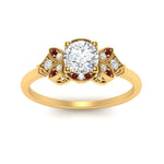 Load image into Gallery viewer, Art Deco Vintage Round Cut Engagement Ring
