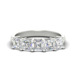 Load image into Gallery viewer, asscher-cut-2-carat-five-stone-diamond-band-in-white-gold-fdwb8008assleep-2.00ct-nl-wg.jpg?v=1773747981
