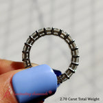 Load image into Gallery viewer, asscher-cut-3-carat-eternity-diamond-wedding-band-in-white-gold-FDEWB8321A3-AS-3.00CT