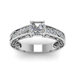 Load image into Gallery viewer, asscher-cut-antique-filigree-diamond-ring-in-950-platinum-FDENS3543ASRANGLE5-NL-WG
