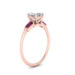 Load image into Gallery viewer, asscher-cut-bar-baguette-3-stone-pink-sapphire-engagement-ring-in-FDENS100ASRGSADRPI-NL-RG