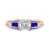 Load image into Gallery viewer, asscher-cut-bar-baguette-3-stone-sapphire-engagement-ring-in-rose-gold-FDENS100ASRGSABL-NL-RG