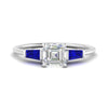 Load image into Gallery viewer, asscher-cut-bar-baguette-3-stone-sapphire-engagement-ring-in-white-gold-FDENS100ASRGSABL-NL-WG
