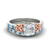 Load image into Gallery viewer, asscher-cut-blue-topaz-channel-band-celtic-bridal-set-in-white-gold-fdens2255asgicbltosleep-nl-wg-ws2.jpg