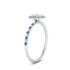 Load image into Gallery viewer, asscher-cut-blue-topaz-halo-petite-engagement-ring-in-white-gold-FD8523ASRGICBLTOANGLE3-NL-WG