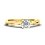 Load image into Gallery viewer, asscher-cut-braided-shank-solitaire-engagement-ring-in-yellow-gold-fdens8252asrsleep-nl-yg.jpg?v=1767084722