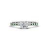 Load image into Gallery viewer, asscher-cut-cathedral-pave-diamond-engagement-ring-with-emerald-in-white-gold-FD11145ASRGEMGR-NL-WG.png?v