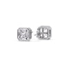 Load image into Gallery viewer, Asscher Diamond Bezel Stud Earring