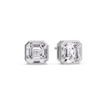 Load image into Gallery viewer, Asscher Diamond Bezel Stud Earring