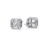 Load image into Gallery viewer, Asscher Diamond Bezel Stud Earring