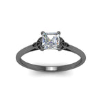 Load image into Gallery viewer, asscher-cut-diamond-celtic-solitaire-ring-in-black-gold-FD8541ASRANGLE5-NL-BG?v=1758624130
