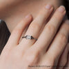Load image into Gallery viewer, asscher-cut-diamond-celtic-solitaire-ring-in-black-gold-FD8541R-ASR-BG-HAND?v=1758624131