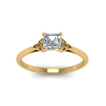 Load image into Gallery viewer, asscher-cut-diamond-celtic-solitaire-ring-in-yellow-gold-FD8541ASRANGLE5-NL-YG?v=1758624131