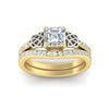 Load image into Gallery viewer, asscher-cut-diamond-channel-band-celtic-bridal-set-in-yellow-gold-fdens2255asangle5-nl-yg-ws2.jpg