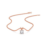 Load image into Gallery viewer, asscher-cut-diamond-necklace-for-women-in-rose-gold-FDPD8469ANGLE4-AS-0.50-RG