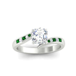 Load image into Gallery viewer, asscher-cut-diamond-swirl-channel-set-emerald-wedding-ring-in-white-gold-FDENS4028ASRGEMGRANGLE5-NL-WG.jpg?v=1754995834