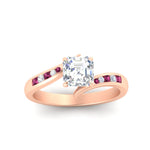 Load image into Gallery viewer, asscher-cut-diamond-swirl-channel-set-pink-sapphire-wedding-ring-in-rose-gold-FDENS4028ASRGSADRPIANGLE5-NL-RG_2f6c7e28-0fd4-4d26-ae9f-2816fdfc2787.jpg?v=1754996021