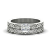 Load image into Gallery viewer, asscher-cut-filigree-single-stone-diamond-wedding-ring-set-in-white-gold-FDENS3289AS-NL-WG.jpg?v=1763371202