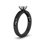 Load image into Gallery viewer, asscher-cut-filigree-single-stone-engagement-ring-in-black-gold-FDENS3289ASRANGLE2-NL-BG.jpg?v=1763370576