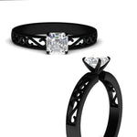 Load image into Gallery viewer, asscher-cut-filigree-single-stone-engagement-ring-in-black-gold-FDENS3289ASRANGLE3-NL-BG.jpg?v=1763370576