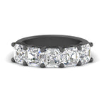 Load image into Gallery viewer, asscher-cut-five-stone-diamond-ring-3-carat-in-black-gold-FD8008ASB-3.00CT-NL-BG