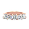 Load image into Gallery viewer, asscher-cut-five-stone-diamond-wedding-band-3-carat-in-rose-gold-fdwb8008assleep-3.00ct-nl-rg.jpg?v=1773749570