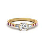 Load image into Gallery viewer, Delicate Antique Pave Asscher Engagement Ring