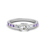Load image into Gallery viewer, Delicate Antique Pave Asscher Engagement Ring