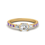 Load image into Gallery viewer, Delicate Antique Pave Asscher Engagement Ring