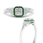 Load image into Gallery viewer, asscher-cut-halo-cluster-accent-emerald-engagement-ring-in-white-gold-FD10512ASRGEMGRANGLE3-NL-WG.jpg?v=1770117207