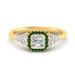 Load image into Gallery viewer, asscher-cut-halo-cluster-accent-emerald-engagement-ring-in-yellow-gold-FD10512ASRGEMGR-NL-YG.jpg?v=1770117207