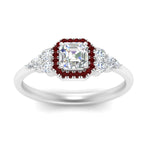 Load image into Gallery viewer, asscher-cut-halo-cluster-accent-ruby-engagement-ring-in-white-gold-FD10512ASRGRUDRANGLE5-NL-WG.jpg?v=1770117207
